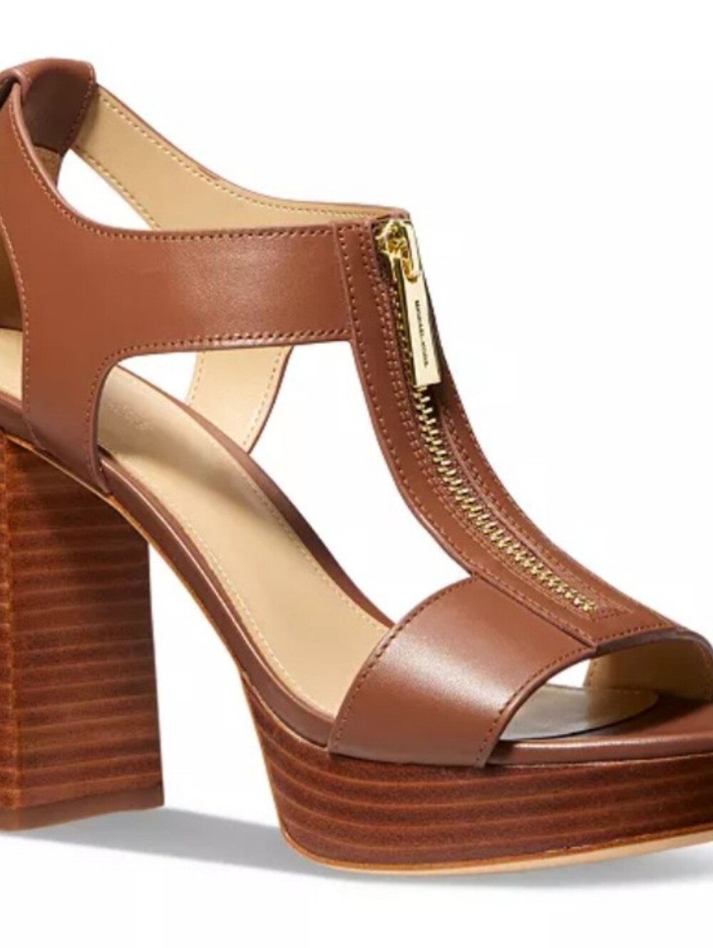New Michael Kors Berkeley Mid-Platform T-Strap Sandals SZ11
